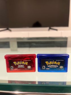 Selling authentic Pokémon games in pristine condition; open to offers or trades. I'm looking for a GameCube. The Game Boy isn't included; it's just th