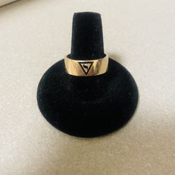 14k Gold Ring Size 9 Men’s Masonic Symbol 
