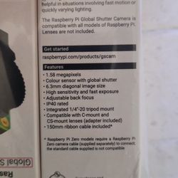 Bundle: 10× Raspberry Pi Global Shutter Cameras – Brand New (Mouser)