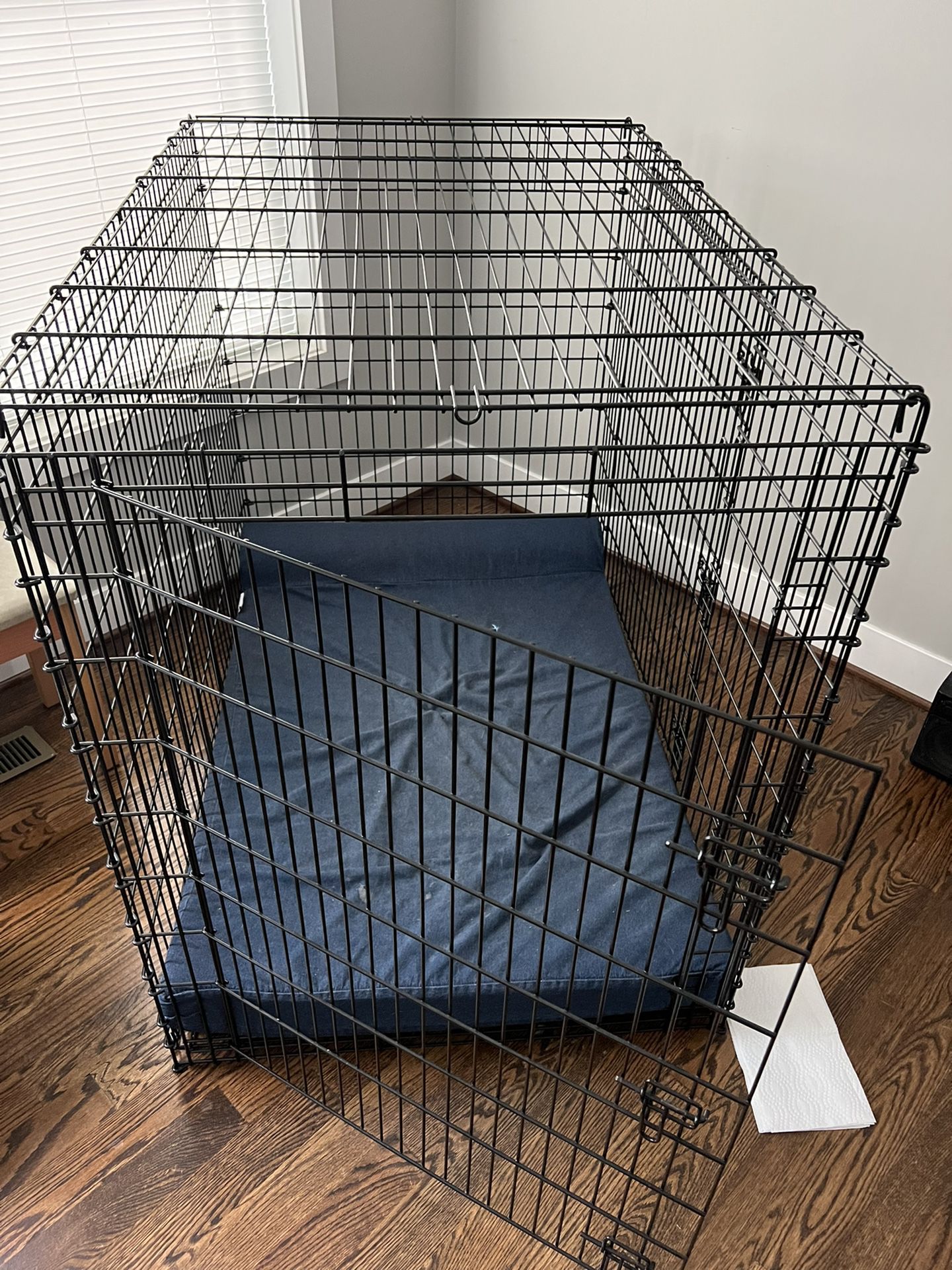 X-Large Dog Crate With Plush Bed