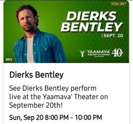 Dierks Bentley 9/20 Yaamava