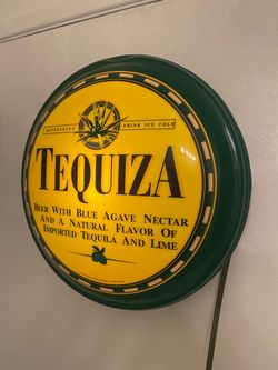 Vintage Tequiza Beer Electric Light Sign 16” 1998 Anheuser Busch Lights Up Nice