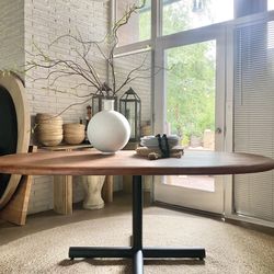 Stunning Solid Wood Oval Dining Table