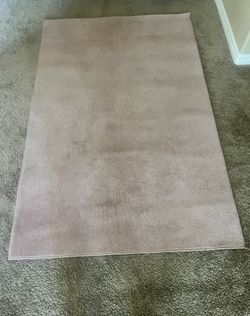 Light Pink Area Rug 6’x4’