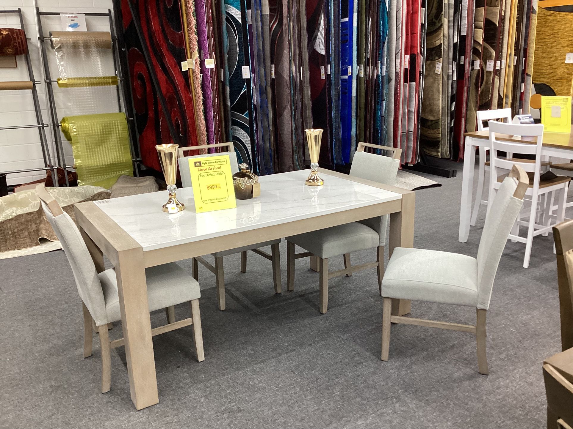 5 Pc Dinning Table $999