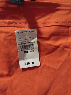 Ashley Stewart Millennium Pants Flame Size 26/28