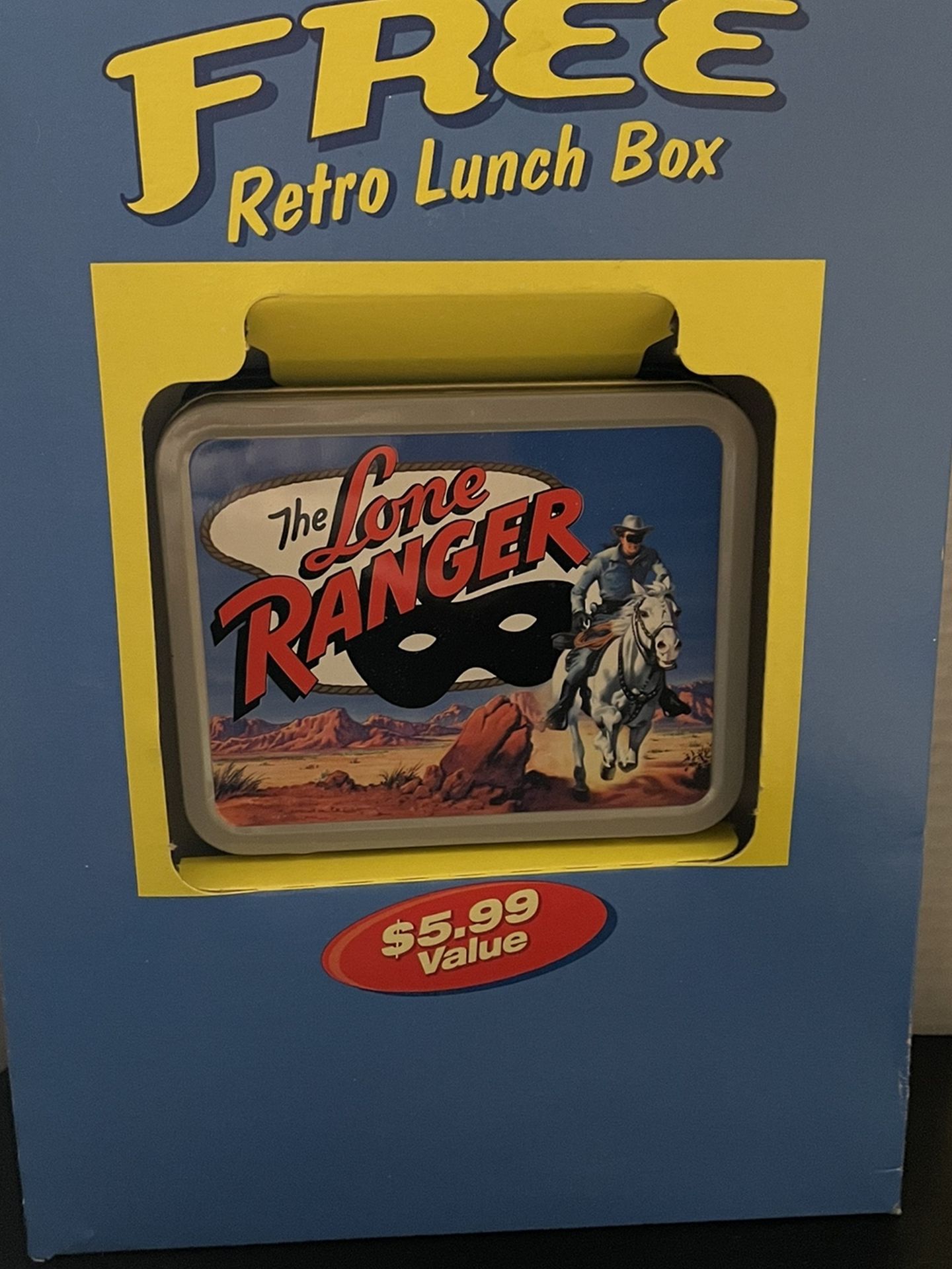 Lone Ranger Mini Lunchbox From 1991 Cereal Box
