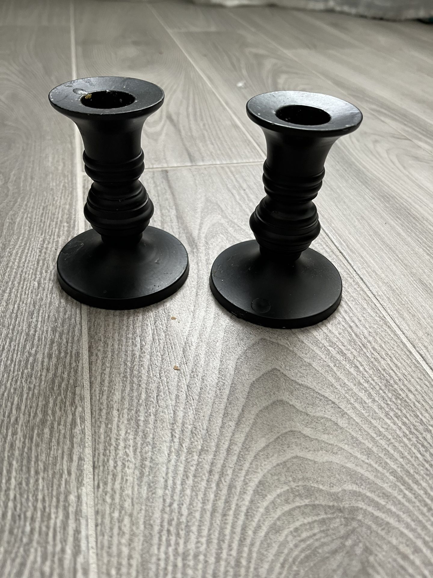 Black Candle Holders 