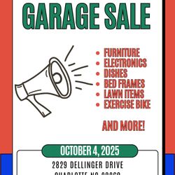 Garage Sale this Saturday! 