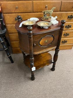 Vintage Humidor Side Table