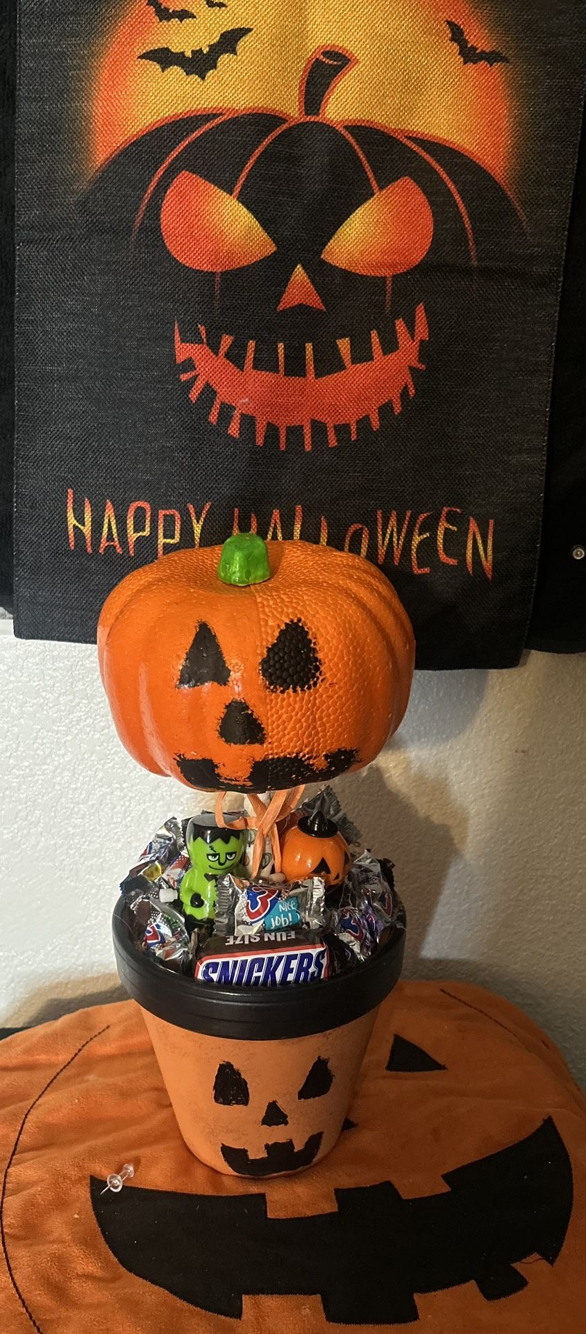 Pumpkin centerpieces