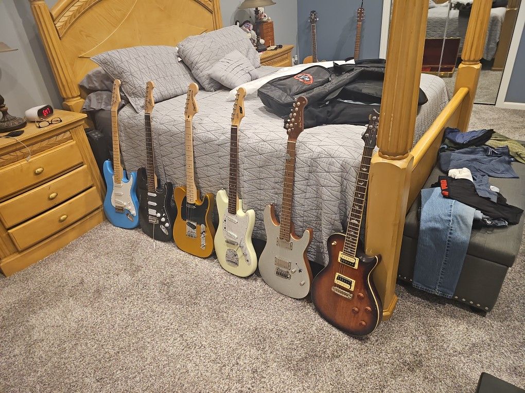 Indio Classic (2) Telecaster, Ivy Mustang, Harley Benton, Paul Rees Smith