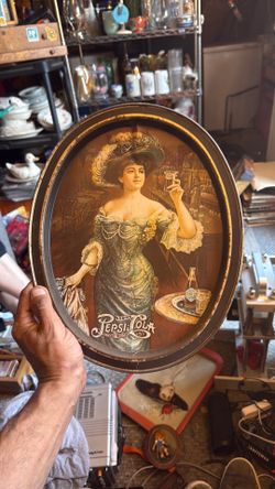 Pepsi vintage metal plate