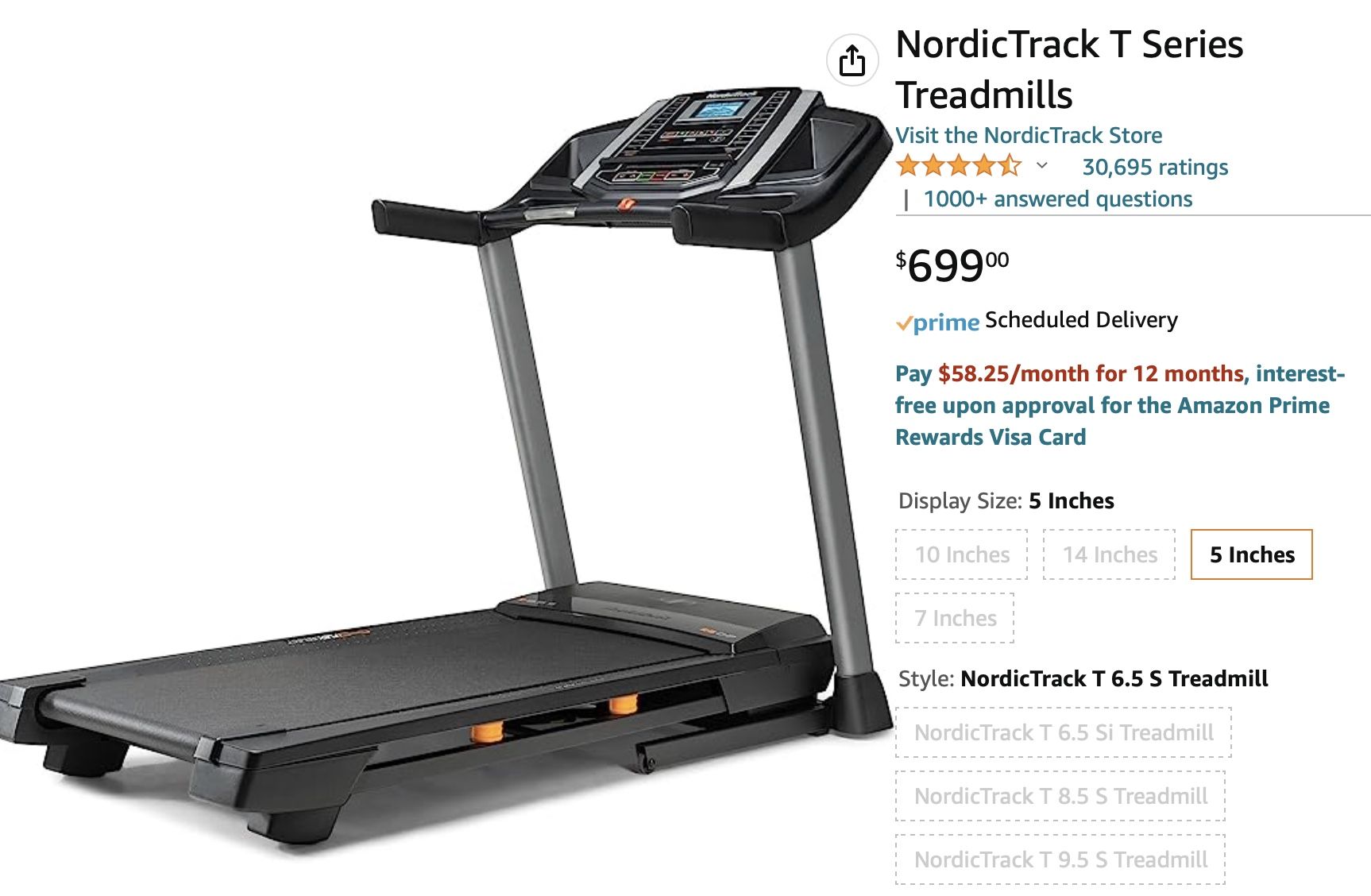 NordicTrack T Series Treadmill New In Box