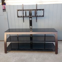 Glass Tv Stand and Media Center with Tv Mount