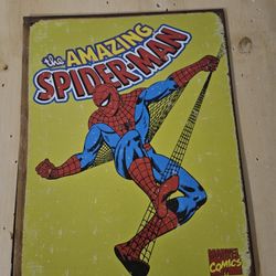 4 Marvel Tin Wall Decor