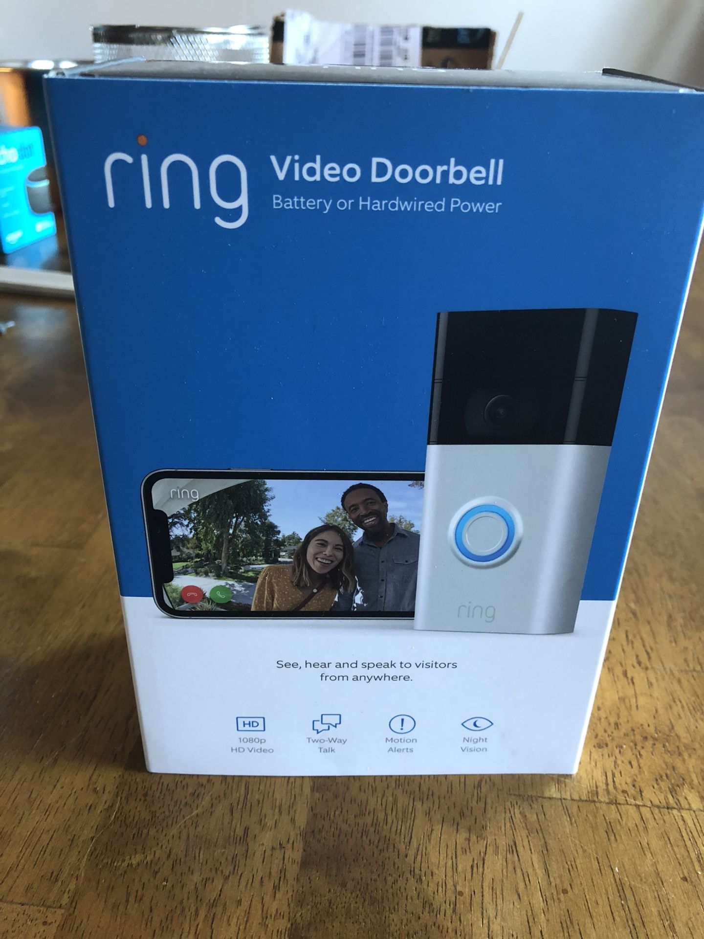 RING VIDEO DOOR BELL SECURITY CAMERA BRAND NEW