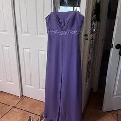 Purple Prom Or Evening Dress Size Medium 