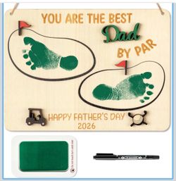 2 bundles: 3D Father's Day Baby's Footprint DIY Art Craft with Ink pad AND Ultrasound Picture Frames