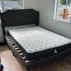 FREE BED FRAME AND MATTRESS.