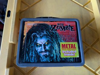 Vintage 2001 Rob Zombie Hellbilly Deluxe Metal Lunch Box with Thermos limited edition