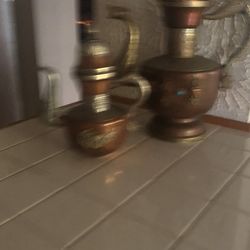 Antique brass Kettles
