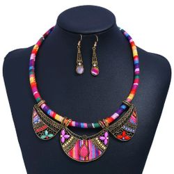 New Women's Boho Necklace set