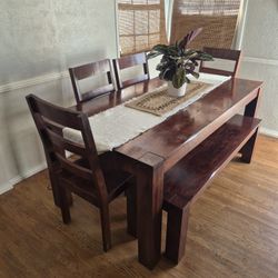 Solid Wood Dining Table.