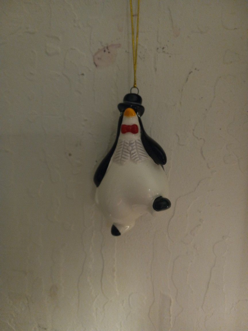 Uptown Penguin Ornament