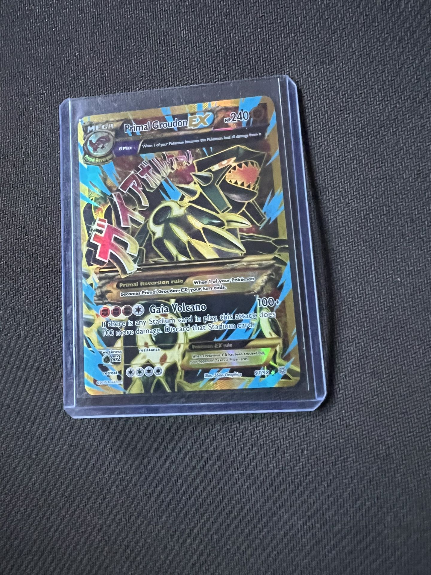 Pokemon Cards Ancient Origins Primal Groudon EX Full Art