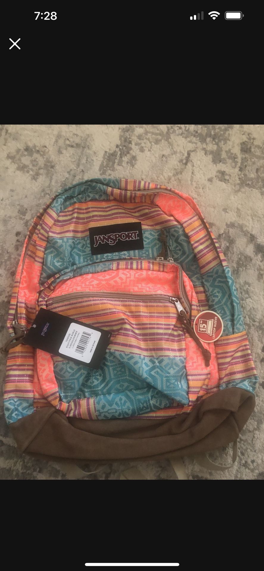 Jansport Full-size Backpack With 15” Laptop Sleeve 