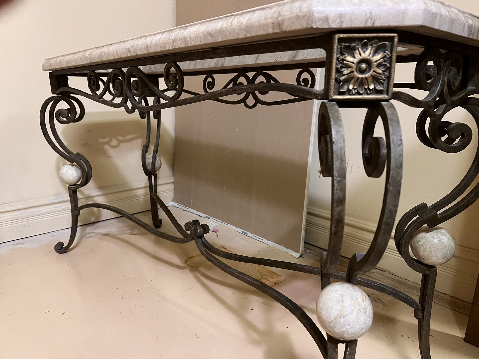 Marble & Glass Table