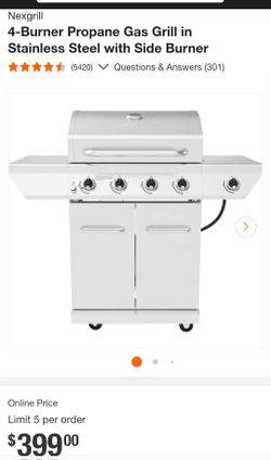 Nexgrill 4 Burner Stainless Grill