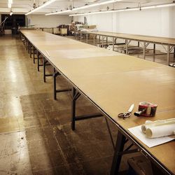 10 Sections Of Cutting Fabric Cutting Table 