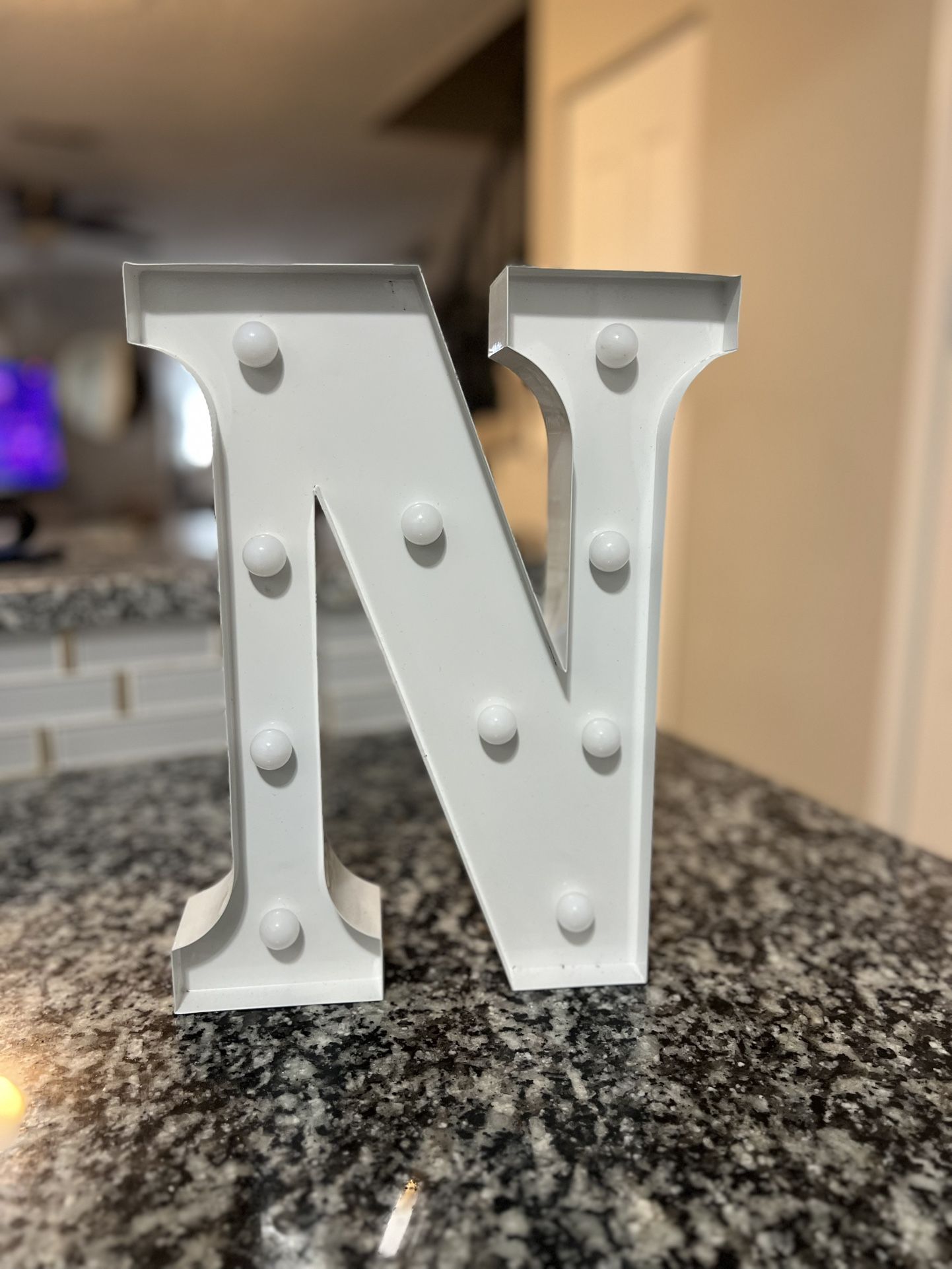 Small Marquee Letter N