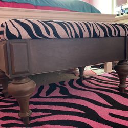 Zebra Print Bench