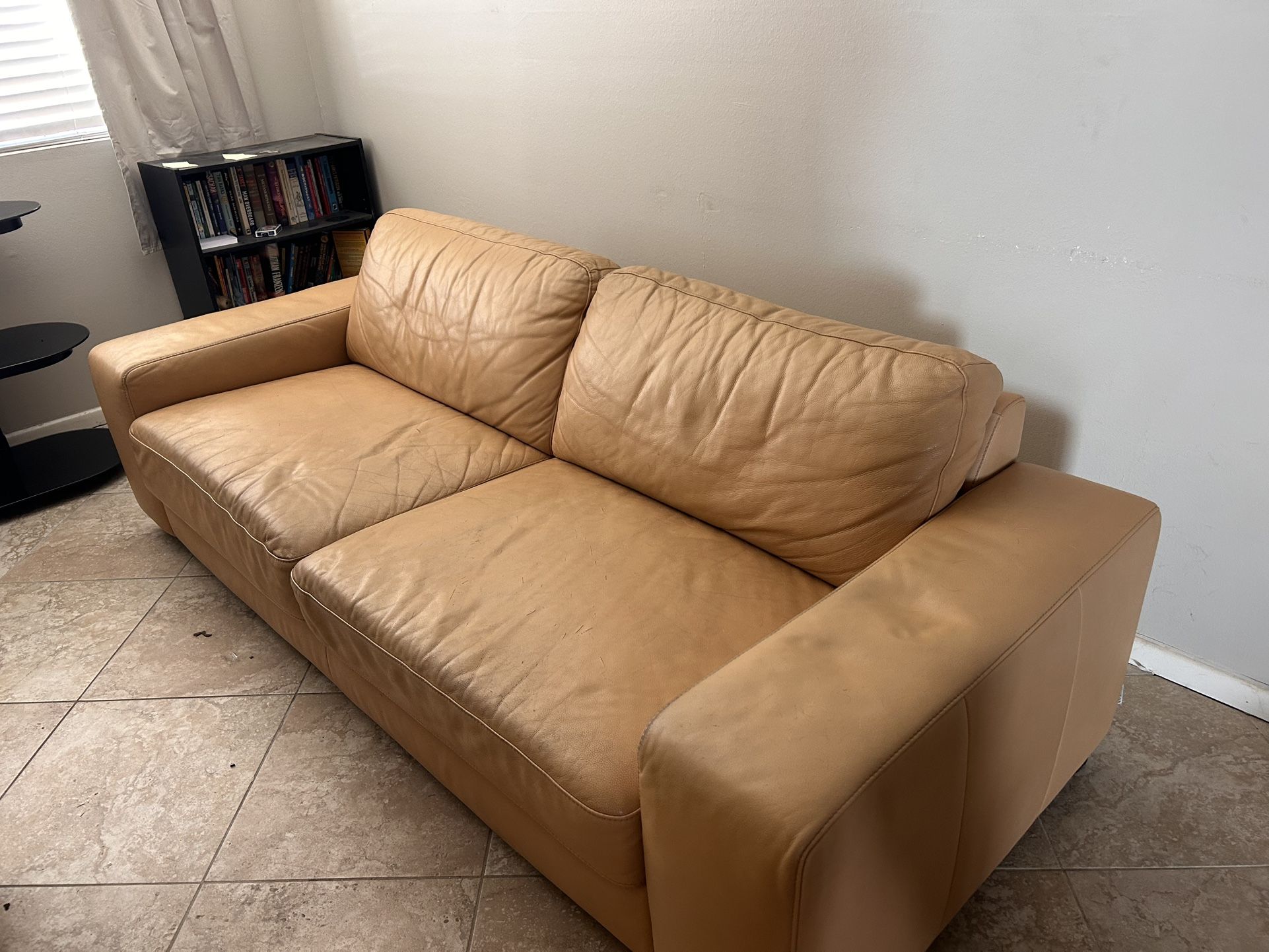Large Tan/Brown Comfy Couch
