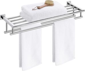 KES 30" Towel Rack / Shelf Polished Stainless Steel