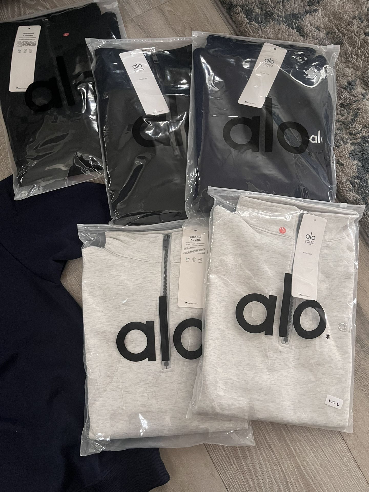 Alo Quarter Zips 85$ Each