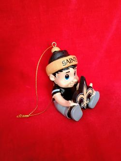 New Orleans Saints Christmas Ornament