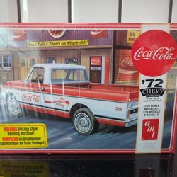 AMT 1:25 Scale Coca-Cola 1972 Chevy Pickup Truck Model Kit - 1231 Sealed New 
