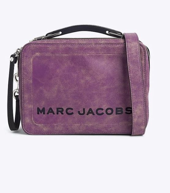 Marc Jacobs The Mini Box Bag rhubarb crossbody org$395