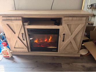 Fireplace tv stand