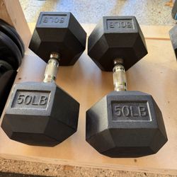 50 Lb Dumbbells 