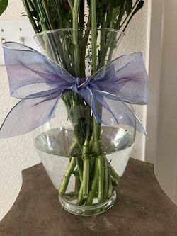 Glass Flower Vase Or Fish Betta Bowl