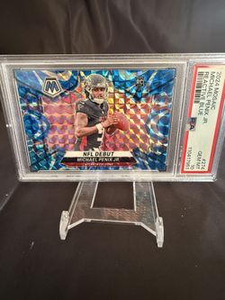 2024 Mosaic - NFL Debut Michael Penix Jr. #274 Reactive Blue Prizm PAS GEM MINT 10 ROOKIE CARD 