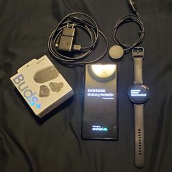 Samsung Galaxy Note 10 + Bundle 512gb (unlocked), 64 Gb Sd, Galaxy Watch 2, Buds Plus $750,