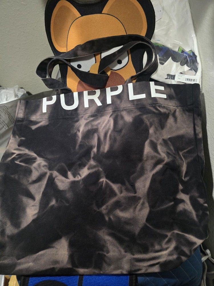Purple Jeans Tote Bag 