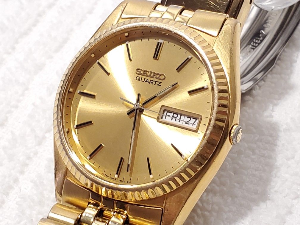 gold seiko day date