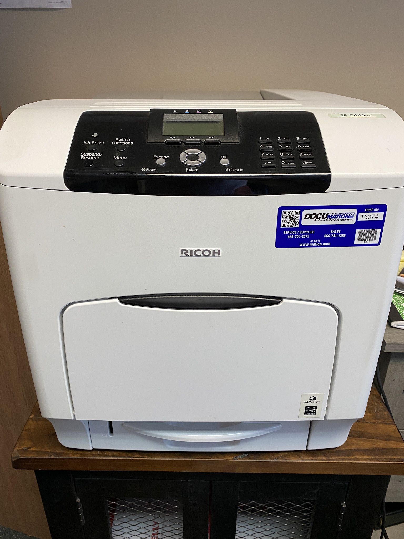 Ricoh Color Laser Printer. 